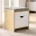 Artiss Storage Ottoman with Drawer 100kg Footrest Cushion Pine White Grey