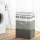 Artiss Laundry Basket Hamper Polyethylene 40x30x59cm White Grey Foldable Large Capacity Storage Solution
