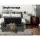 Artiss 125cm Grey Linen Storage Ottoman Blanket Box: Elegant Seating & Ample Storage with Solid Wood Construction