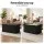 Artiss Storage Ottoman Bench Folding Blanket Box with Reversible Tray Top Hidden Storage Footstool Black