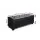 Artiss 97cm Black Faux Leather Storage Ottoman Blanket Box - Elegant Seating with Generous Storage & Solid Wood Frame