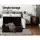 Artiss 97cm Brown Faux Leather Storage Ottoman Blanket Box - Premium Cushion-Top Seat with Solid Wood Construction