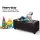 Artiss 97cm Brown Faux Leather Storage Ottoman Blanket Box - Premium Cushion-Top Seat with Solid Wood Construction