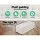 Artiss 97cm Linen Beige Storage Ottoman Blanket Box - Elegant Faux Linen, Solid Wood, 100kg Capacity, Spacious Storage