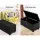 Artiss 97cm Black Faux Linen Storage Ottoman Blanket Box - Luxury Seating & Ample Storage with Solid Wood Frame