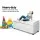 Artiss 97cm White Storage Ottoman Blanket Box - Premium Faux PU Leather, Solid Wood Frame, Generous Storage Space