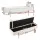 Artiss Storage Ottoman Bed, Boucle Fabric, 140cm, White & Gold, Hidden Storage, Detachable Pillow, Easy Assembly