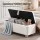 Artiss Storage Ottoman Bench 97cm Hidden Blanket Box with Velvet Upholstery Beige 150kg Capacity