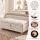 Artiss Storage Ottoman Bench 97cm Hidden Blanket Box with Velvet Upholstery Beige 150kg Capacity