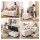 Artiss Storage Ottoman Bench 97cm Hidden Blanket Box with Velvet Upholstery Beige 150kg Capacity
