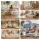 Artiss Folding Paper Bench Expandable Accordion Stool Seats 4 Adults PU Leather Cushions 240kg Capacity