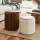 Artiss Accordion Folding Paper Stools Set 2 Pack Natural Kraft with Cushions Hexagon Honeycomb 100KG