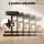 Alpha Adjustable Piano Bench H-Shape Heavy Duty PVC Foam Padded Seat Black 46 to 58.5cm Height Iron Frame