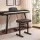 Alpha Adjustable Piano Bench H-Shape Heavy Duty PVC Foam Padded Seat Black 46 to 58.5cm Height Iron Frame