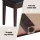 Alpha Piano Bench Stool with Storage, Solid Wood, Brown PU Leather, 55x34cm, Cushioned Seat, Anti-Slip, Vintage Style