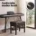 Alpha Adjustable Piano Bench Wooden Keyboard Seat with Storage, Padded 110kg Capacity, Tufted Black