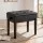 Alpha Adjustable Piano Bench Wooden Keyboard Seat with Storage, Padded 110kg Capacity, Tufted Black