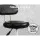 Artiss Salon Stool Swivel Chair - Black PU Leather, Adjustable Height, 360° Rotation, 5 Wheels, Chrome Base