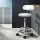 Artiss 2x White Salon Swivel Stools - PU Leather, Adjustable Height, Chrome Base, 360° Rotatable, Comfort Backrest