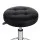 Artiss Salon Stool Round Swivel Chair, PVC Leather, Adjustable Height 50.5cm-66cm, Black, 360° Rotatable Comfort