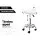 Artiss Salon Stool Saddle Swivel Chair, Premium PU Leather, White, Adjustable Height 50-67cm, 360° Rotatable, Comfort