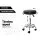 Artiss 2x Salon Stool Round Swivel Chair Black - PU Leather, 360° Rotatable, Height Adjustable, Chrome Base, Set of 2