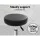 Artiss 2x Salon Stool Round Swivel Chair Black - PU Leather, 360° Rotatable, Height Adjustable, Chrome Base, Set of 2