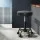 Artiss Salon Stool, PU Leather, Adjustable Height 51.5-68.5cm, Black, Round Swivel Chair with Footrest & Wheels
