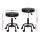 Artiss 2x Salon Stool - Adjustable Swivel Chair with PU Leather, 360° Rotation & Heavy-Duty Base