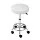 Artiss 2 White Salon Stools - Round Swivel Chair with PU Leather, Chrome Base, 360° Rotation & Adjustable Height