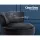 Artiss Vanity Stool, Velvet, Black, 51x51.5x55cm, Abella, Button Tufted Design, High-Density Foam Comfort