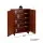 Artiss 5 Tier Bamboo Shoe Cabinet with Adjustable Shelves Walnut Fluted Doors Soft Close Hinges