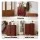 Artiss 5 Tier Bamboo Shoe Cabinet with Adjustable Shelves Walnut Fluted Doors Soft Close Hinges
