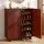 Artiss 5 Tier Bamboo Shoe Cabinet with Adjustable Shelves Walnut Fluted Doors Soft Close Hinges