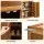 Artiss Bamboo Shoe Rack Cabinet 7 Tier 30 Pair Storage Cupboard Natural 117x33x115cm MDF Frame Magnetic Doors