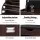 Artiss 3-Tier Shoe Rack Cabinet Bench, Walnut Finish, Holds 15 Pairs, PU Leather Seat, 57x30x53cm, Easy Assembly