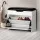 Artiss 3-Tier Shoe Rack Cabinet Bench - White PU Leather Seat, Holds 15 Pairs, Particle Board, 57x30x53cm, Easy Assembly