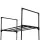 Artiss Dunn Shoe Rack DIY Stackable 10-Tier Black | Metal Frame & Plastic Connectors | Holds 20 Pairs | No Tools Needed