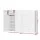 Artiss 16-Cube Shoe Rack DIY - Stackable, Eco-Friendly PP Plastic, 166x30x126cm, Ventilated, White Storage Cabinet