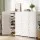 Artiss 16-Cube Shoe Rack DIY - Stackable, Eco-Friendly PP Plastic, 166x30x126cm, Ventilated, White Storage Cabinet