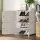 Artiss Stackable Shoe Rack DIY Set of 2 – Eco-Friendly White Storage Cubes, Water-Resistant, 40x30x62cm, Steel Frame