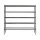 Artiss Bob 5-Tier Shoe Rack Walnut and Black Holds Up to 25 Pairs Industrial Metal Frame Particleboard Top