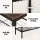 Artiss Bob 5-Tier Shoe Rack Walnut and Black Holds Up to 25 Pairs Industrial Metal Frame Particleboard Top