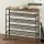 Artiss Bob 5-Tier Shoe Rack Walnut and Black Holds Up to 25 Pairs Industrial Metal Frame Particleboard Top