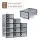 Artiss Set of 12 Stackable Shoe Storage Boxes Black Transparent PP Plastic with Easy-Open Doors and Ventilation