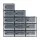 Artiss Set of 12 Stackable Shoe Storage Boxes Black Transparent PP Plastic with Easy-Open Doors and Ventilation