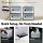 Artiss Set of 12 Stackable Shoe Storage Boxes Black Transparent PP Plastic with Easy-Open Doors and Ventilation