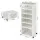 Artiss 6-Tier Foldable Shoe Storage Box White, Holds 12 Pairs, PP Plastic Organiser with Magnetic Doors & Wheels