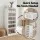 Artiss 6-Tier Foldable Shoe Storage Box White, Holds 12 Pairs, PP Plastic Organiser with Magnetic Doors & Wheels