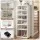 Artiss 6-Tier Foldable Shoe Storage Box White, Holds 12 Pairs, PP Plastic Organiser with Magnetic Doors & Wheels